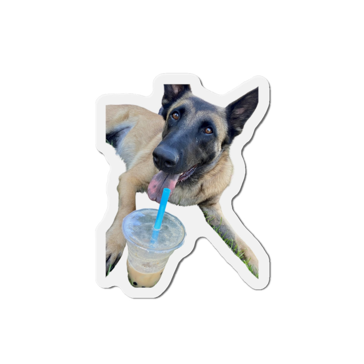 Playful Dog Die-Cut Magnet - Perfect for Pet Lovers!