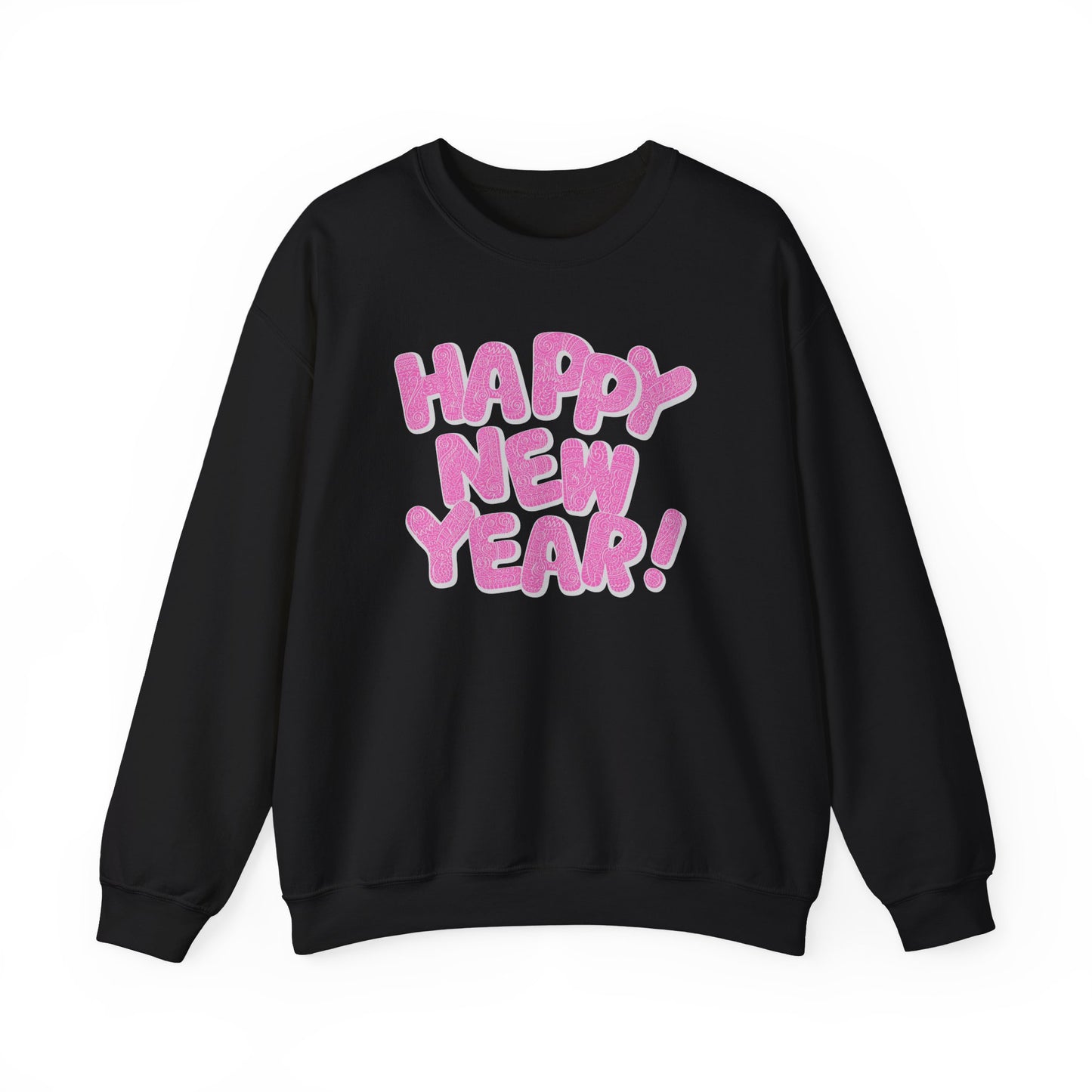 Happy New Year 2025 Pink Unisex Crewneck Sweatshirt