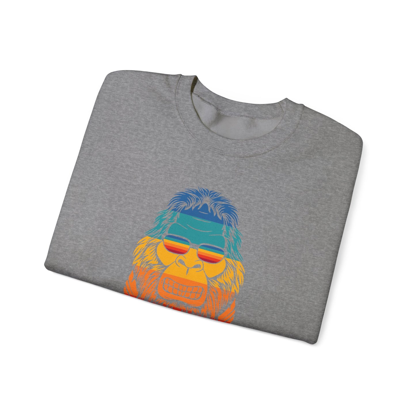 Chill Vibes Sunglass Gorilla Print Unisex Crewneck Sweatshirt