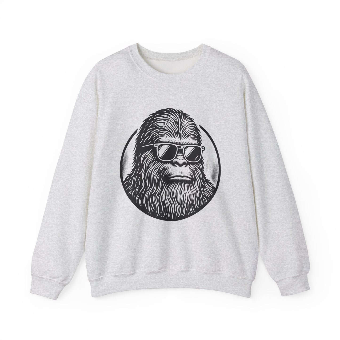 Chill Sasquatch Unisex Heavy Blend™ Crewneck Sweatshirt - Comfortable and Fun Design for Outdoor Enthusiasts