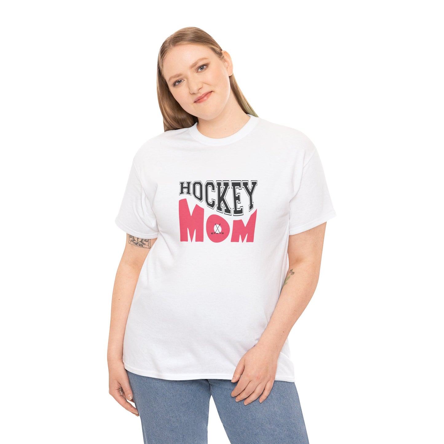 Hockey Mom Unisex Heavy Cotton Tee - Perfect for Sports Lovers