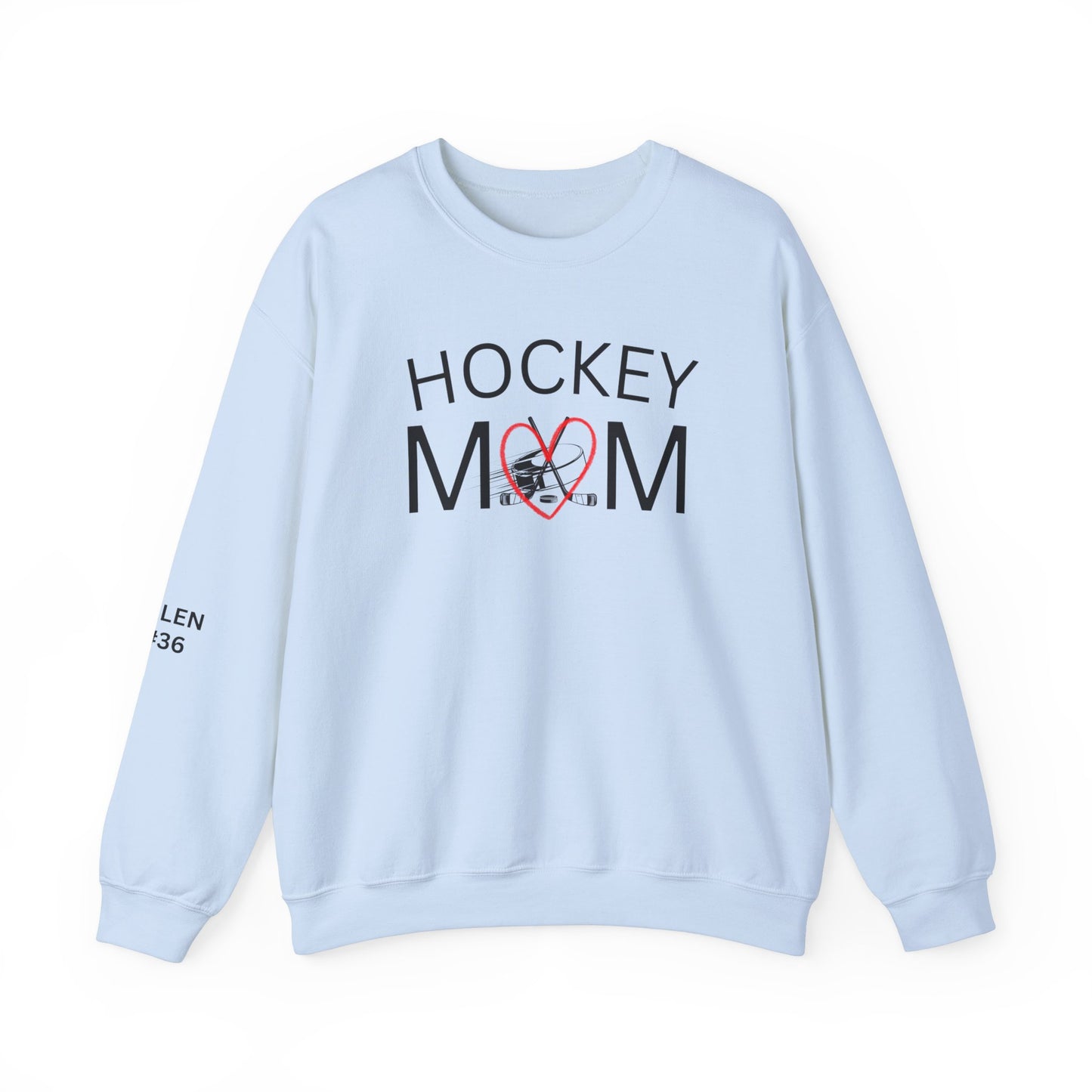 Custom * Hockey Mom Sweatshirt | Unisex Heavy Blend Crewneck | Perfect Gift for Sports Moms