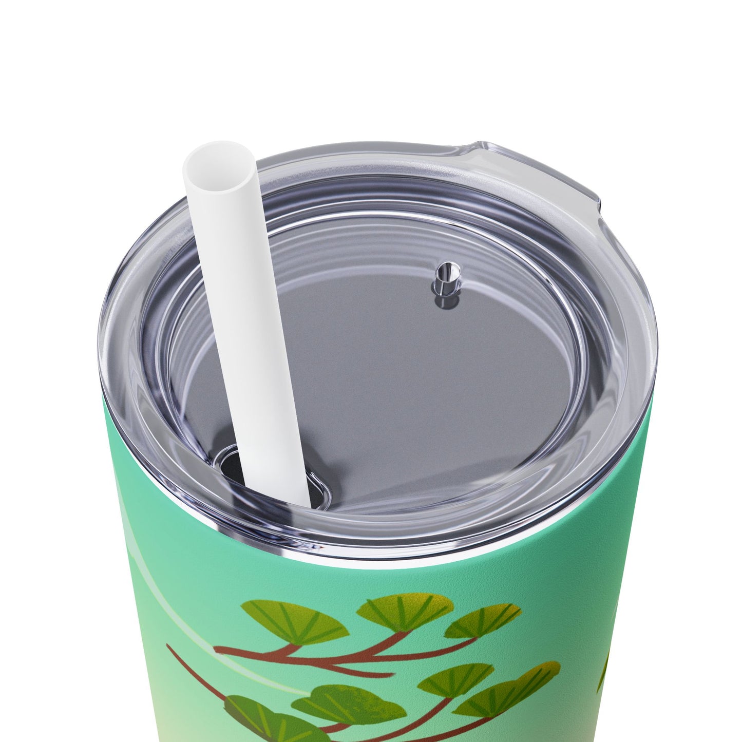 Farm-Inspired 20oz Skinny Tumbler with Straw - Eco-Friendly Travel Mug