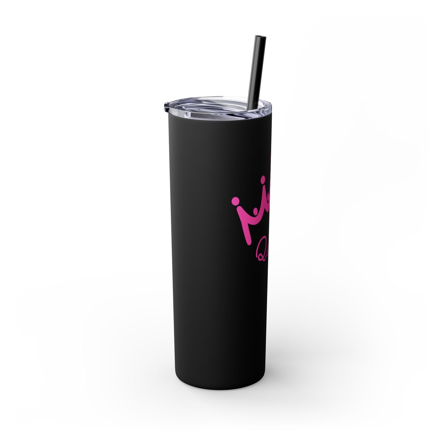 Queen Skinny Tumbler with Straw - 20oz, Perfect for Royal Drinkers, Pageant