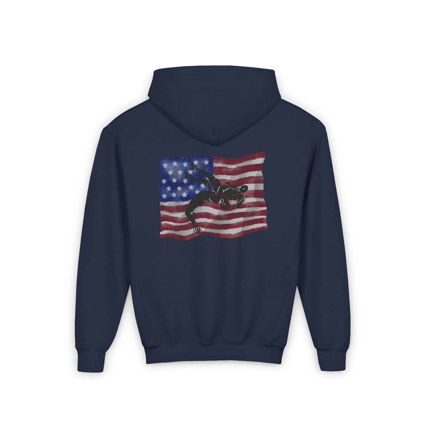 Patriotic Youth Wrestler Hoodie