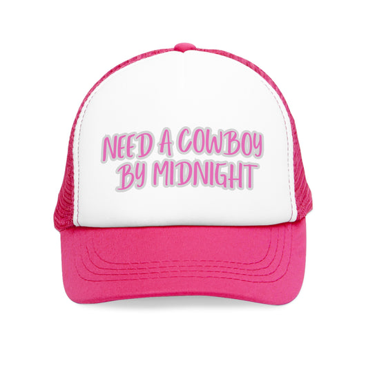 New Years Eve Need A Cowboy By Midnight Mesh Cap