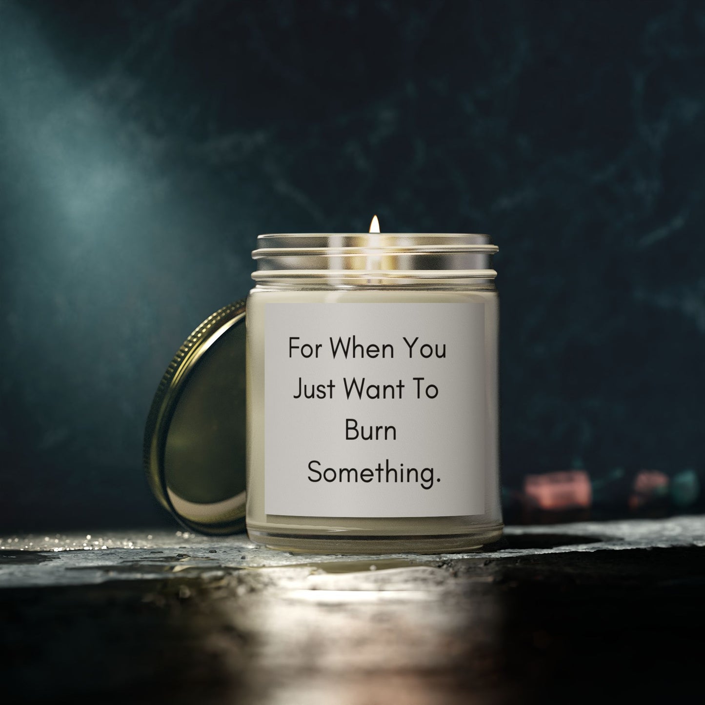 Silly Scented Candle - Coconut Apricot Wax (For When You Just Want To Burn Something)