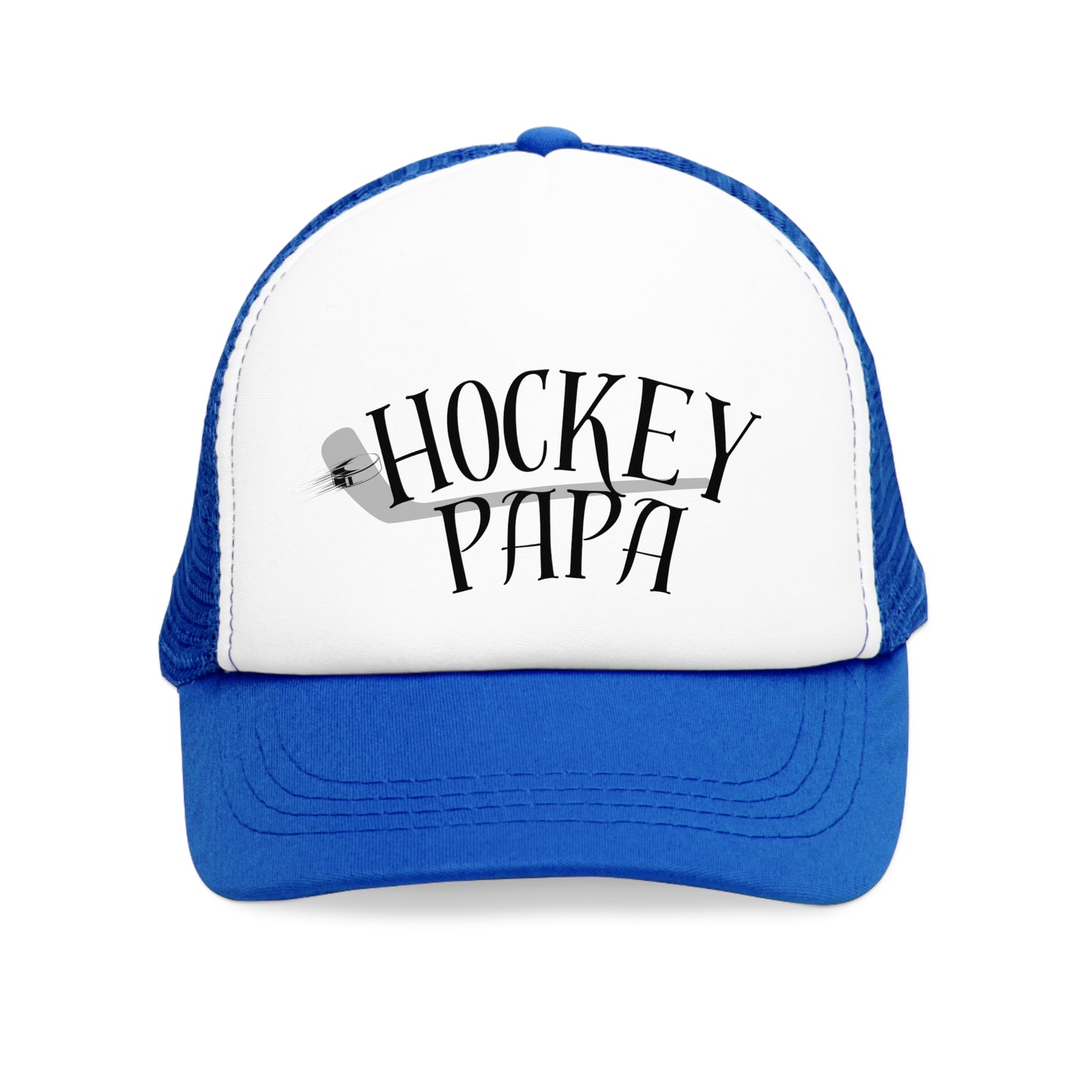 Hockey Papa Mesh Cap - Perfect Gift for Dads Who Love Hockey