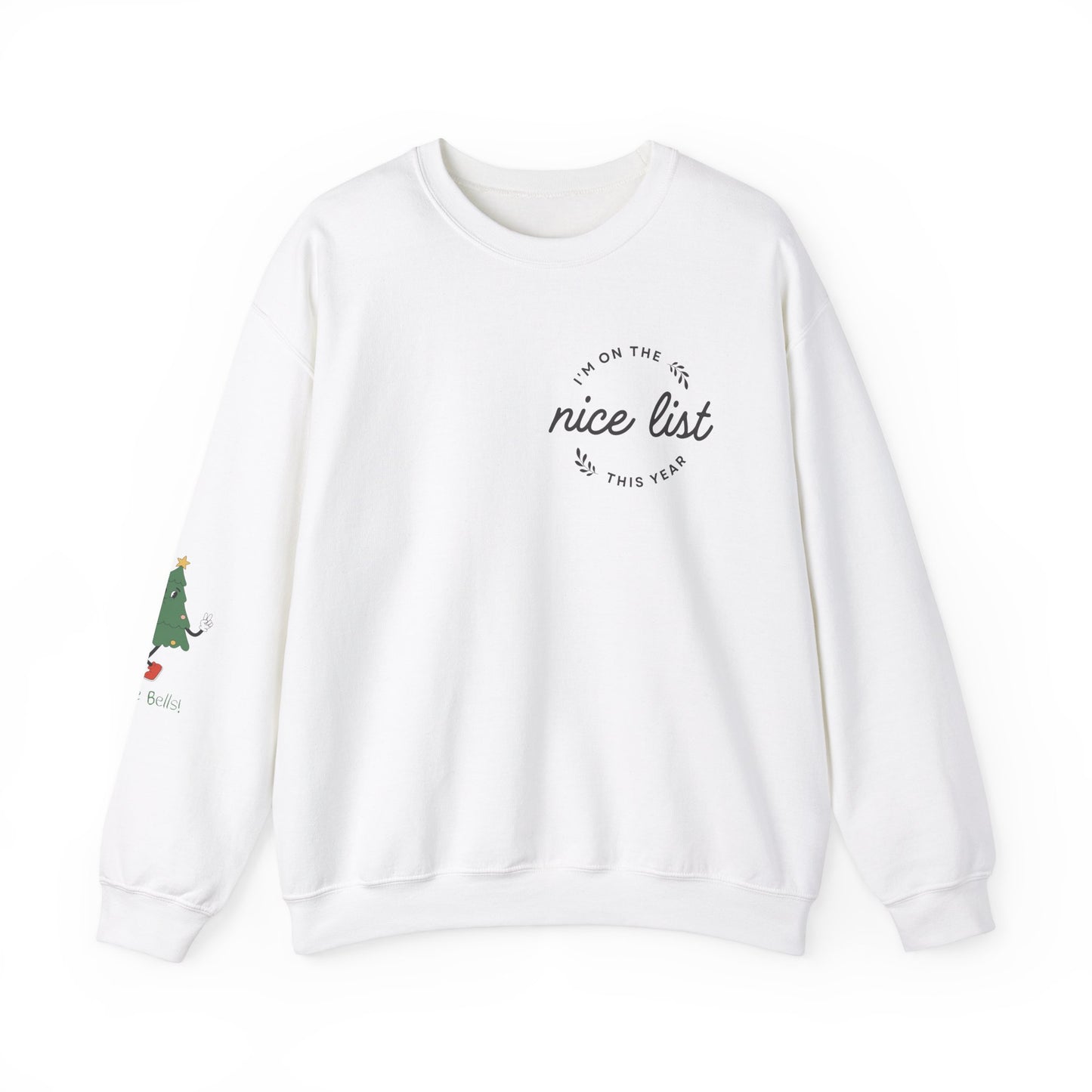 Festive Nice List Crewneck Sweatshirt - Holiday Cheer & Christmas Spirit