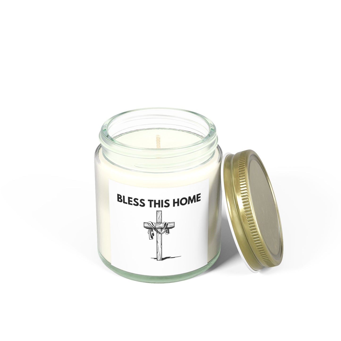 Bless This Home Scented Candle – Coconut Apricot Wax (4oz, 9oz)