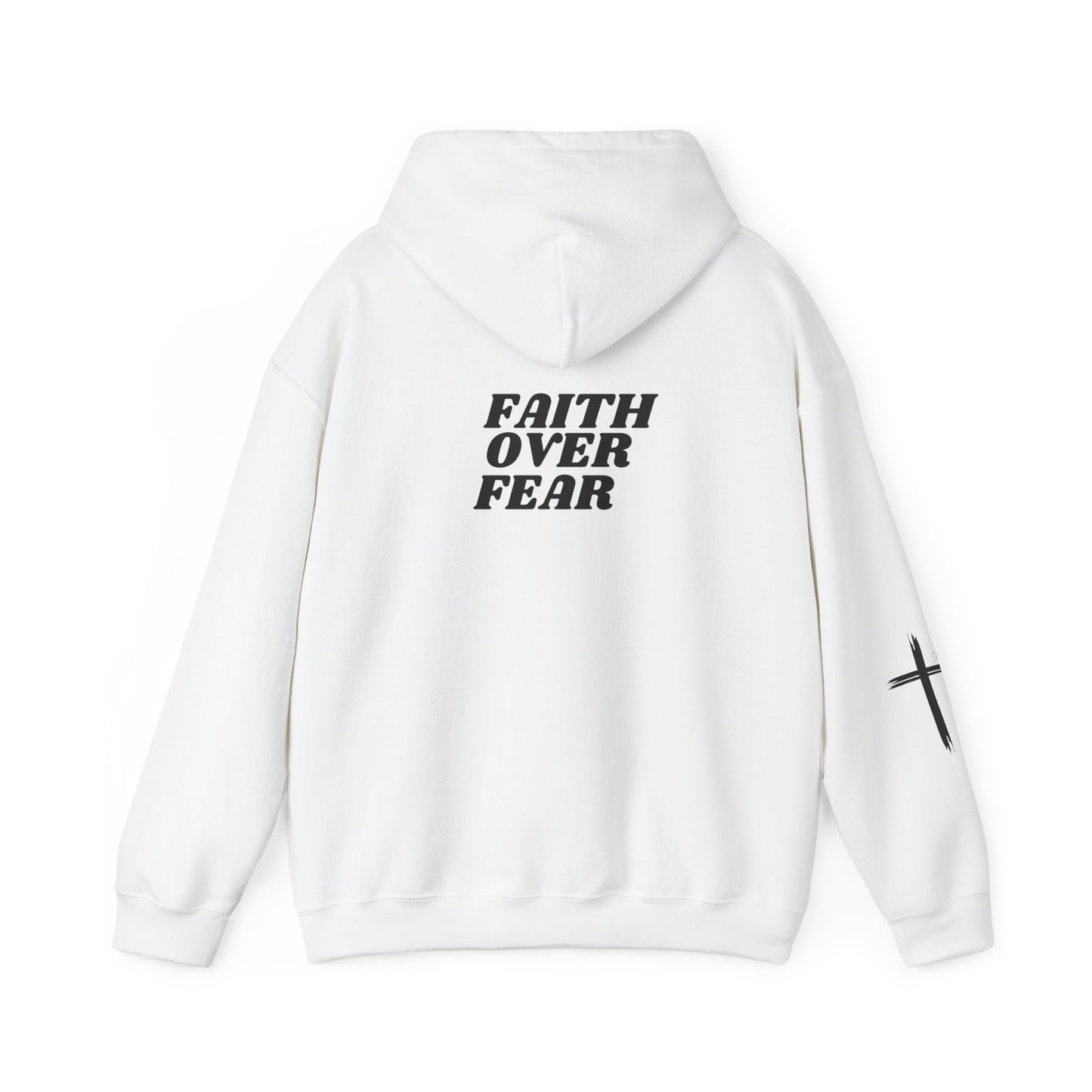 Faith Over Fear Unisex Heavy Blend™ Hoodie - Inspirational Motivational Sweatshirt