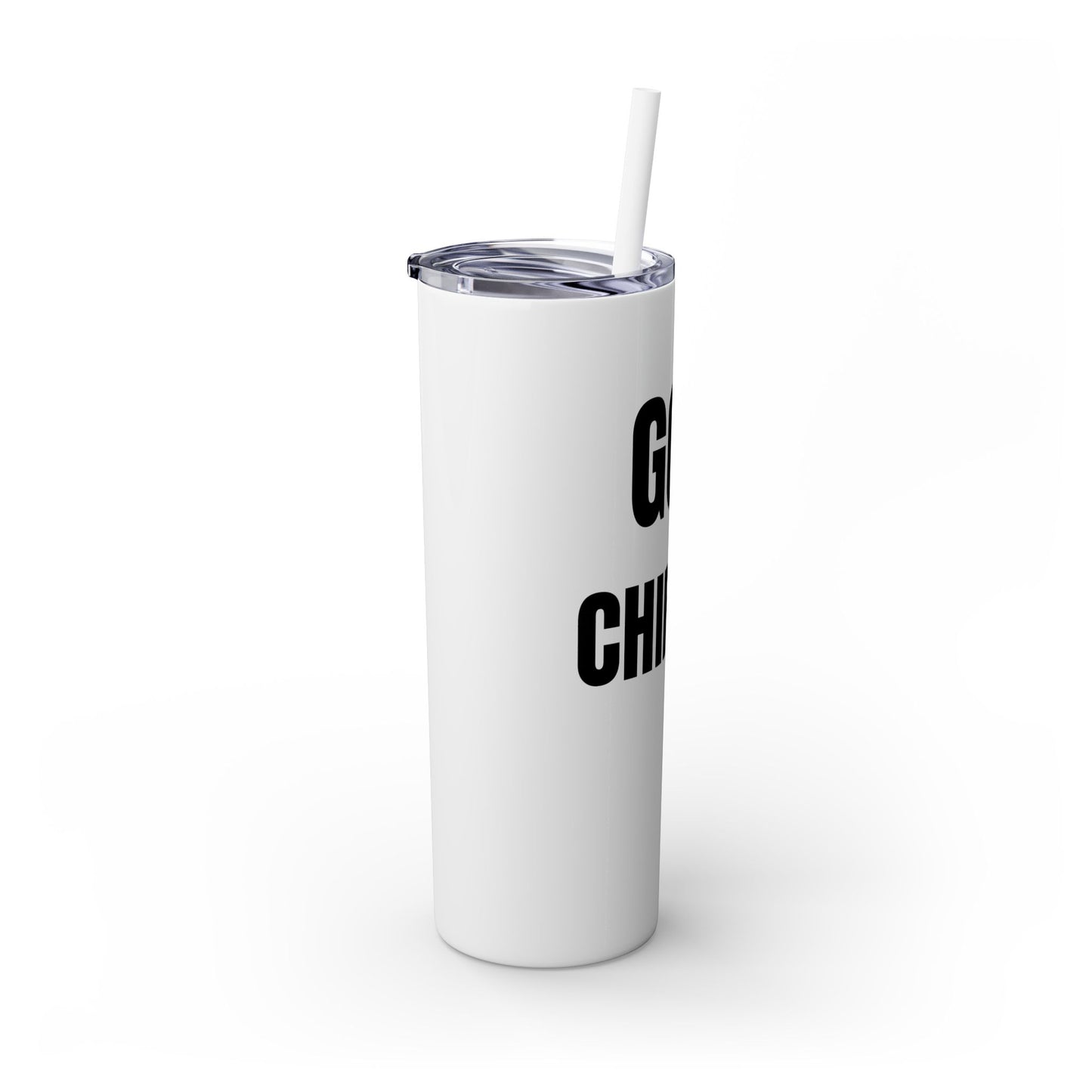 Got Chirps? Hockey Skinny Tumbler with Straw - Fun 20oz Drinkware