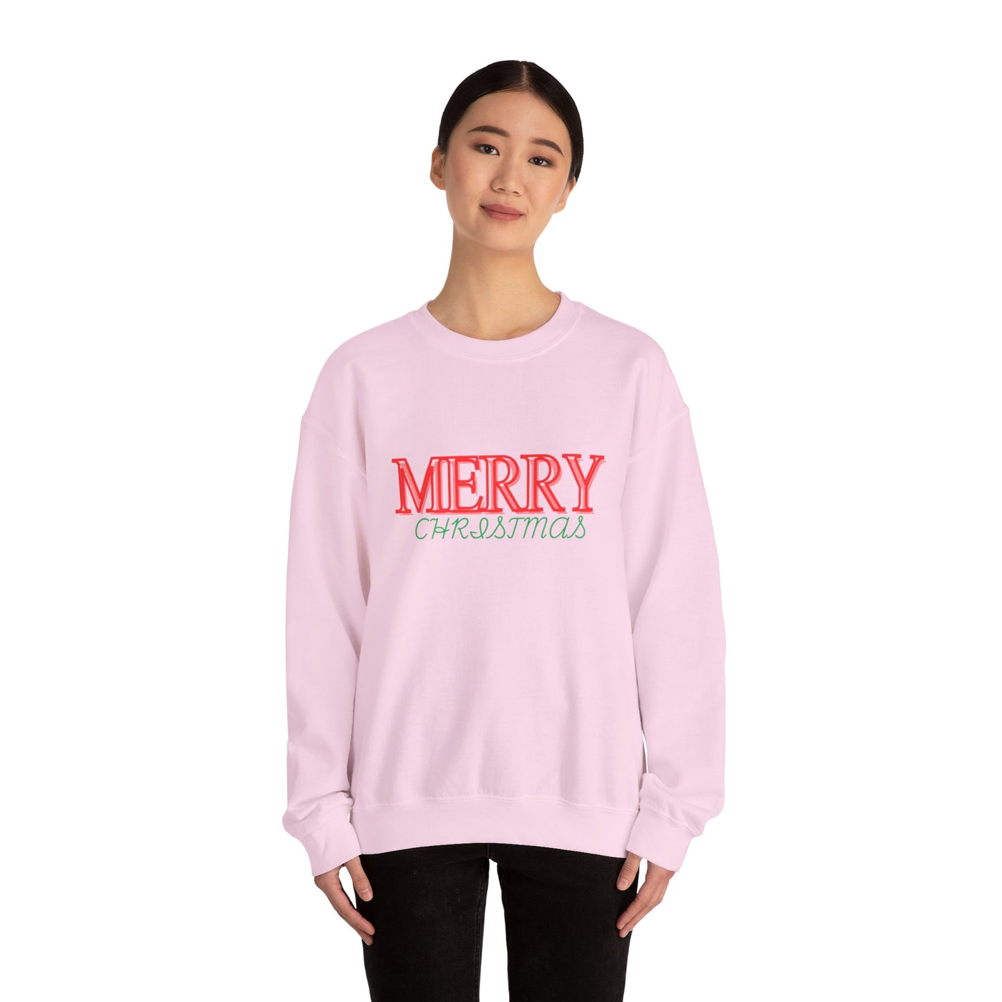 Merry Christmas Sweatshirt - Unisex Heavy Blend™ Crewneck for Festive Comfort