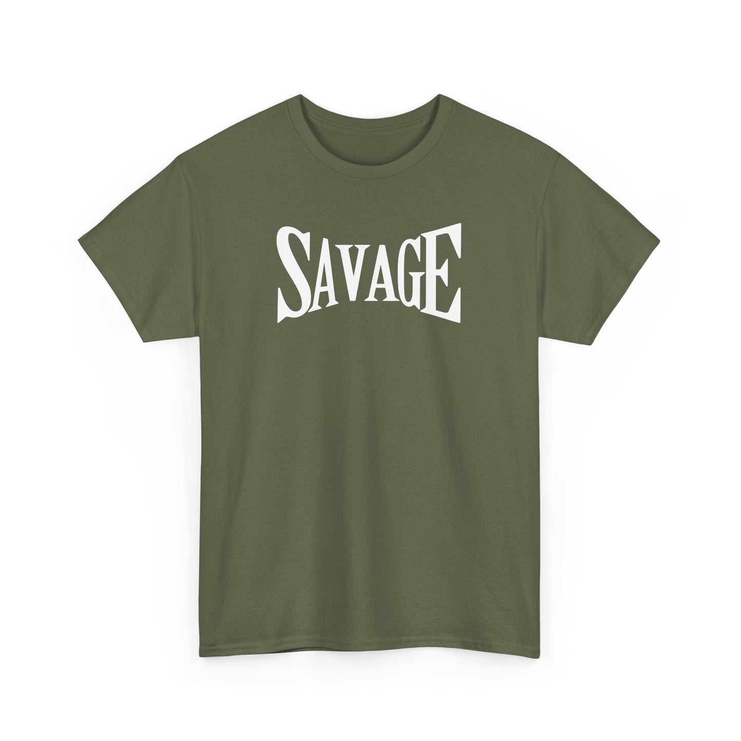 Savage Unisex Heavy Cotton Tee - Bold Graphic Tee for Statement Style