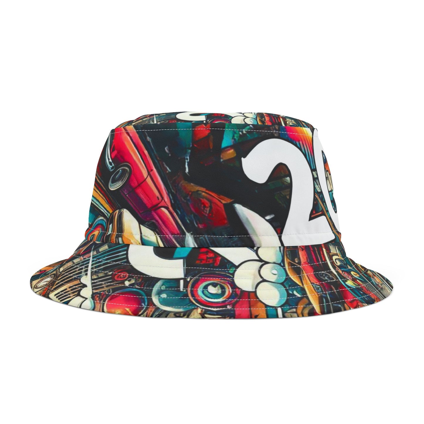 New Years 2025 Colorful Bucket Hat - Trendy Summer Accessory for Festivals and Celebrations