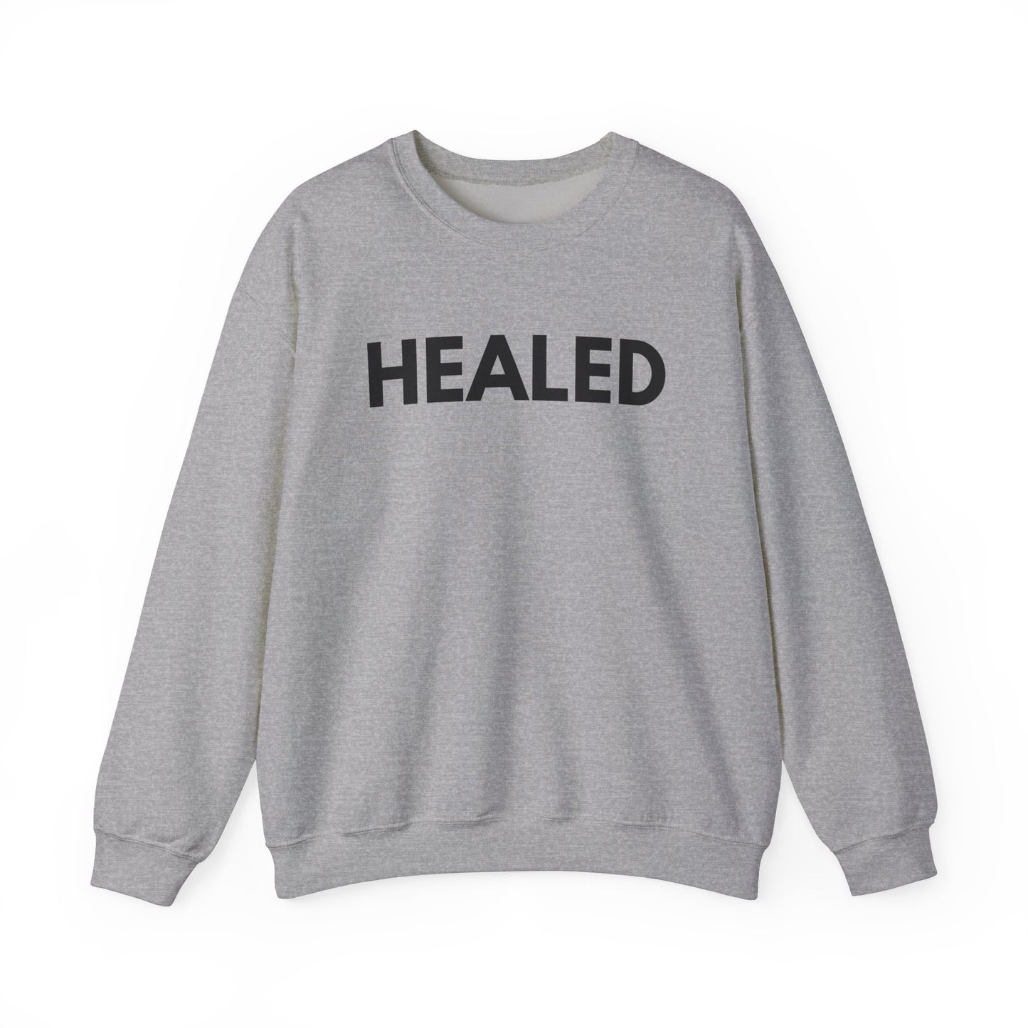 Healed Godly Unisex Heavy Blend™ Crewneck Sweatshirt - Cozy Comfort for Self-Care and Recovery