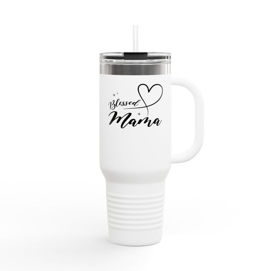 Blessed Mama Insulated Travel Mug - 40oz Multi-Use Drinkware