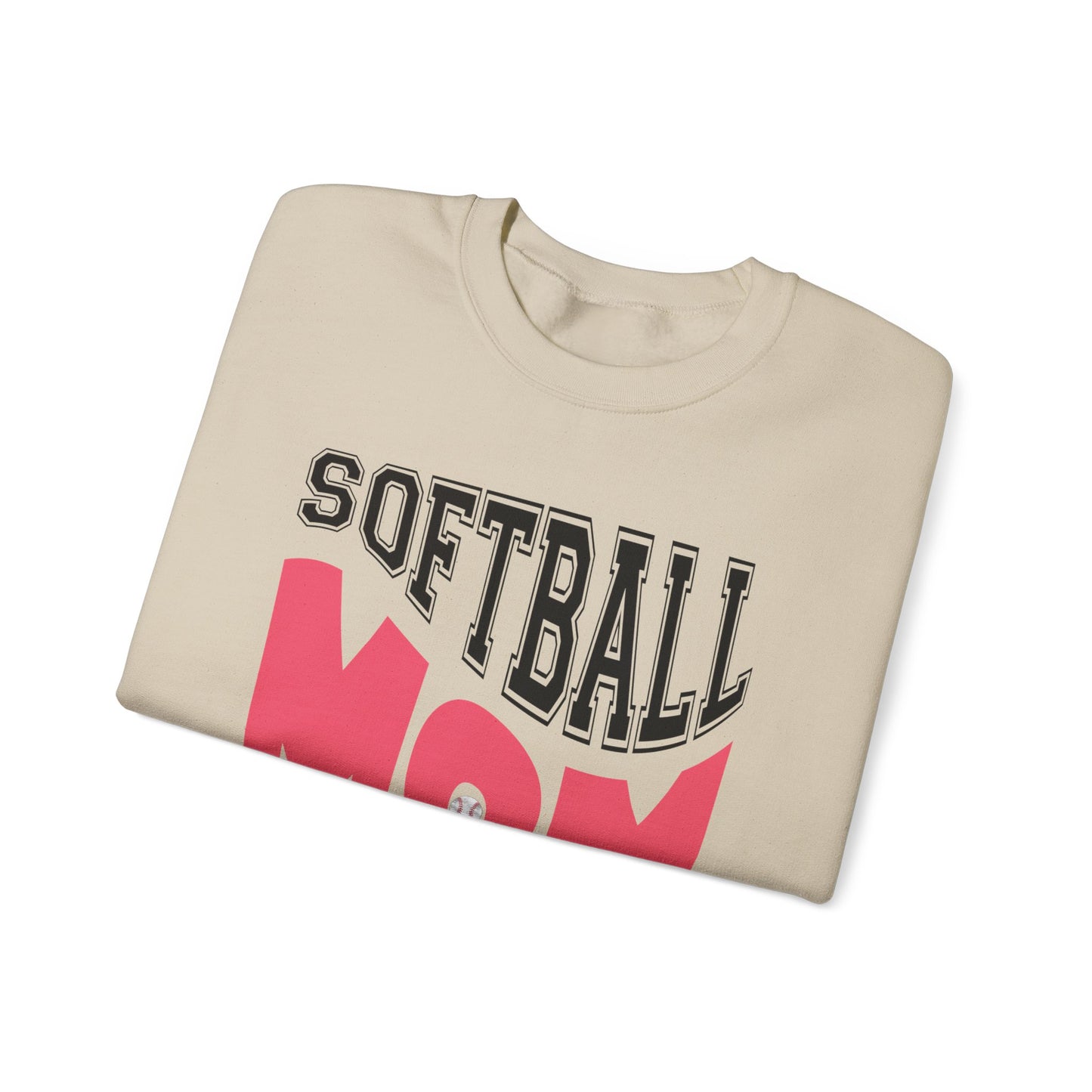 Softball Mom Crewneck Sweatshirt | Unisex Heavy Blend™ | Perfect for Game Days and Celebrations