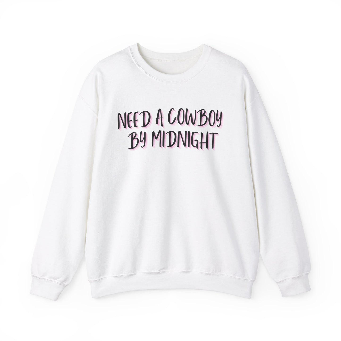 New Years Need a Cowboy by Midnight Unisex Crewneck Sweatshirt - Cozy Casual Wear