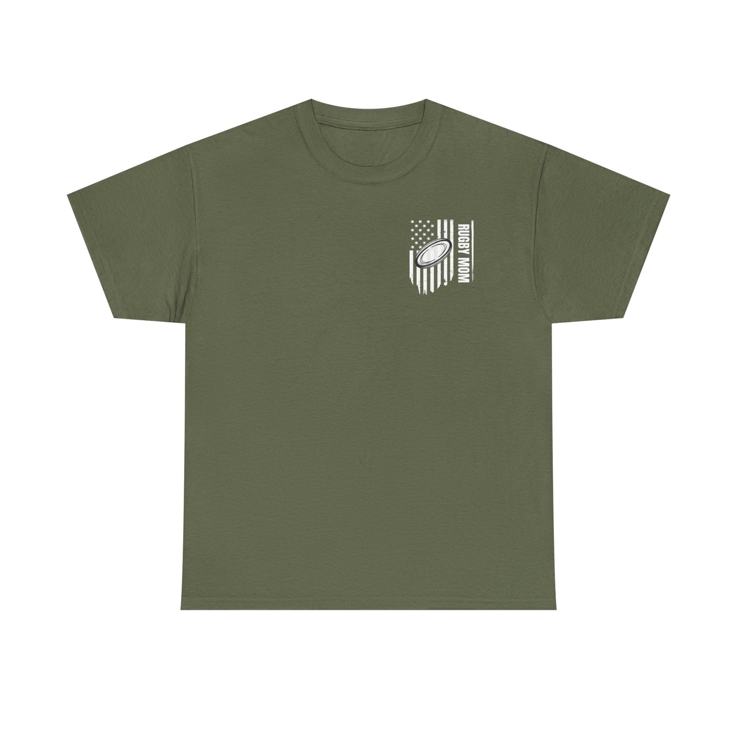 RUGBY mom America - Stylish Football Graphic Tee for Game Day Enthusiasts