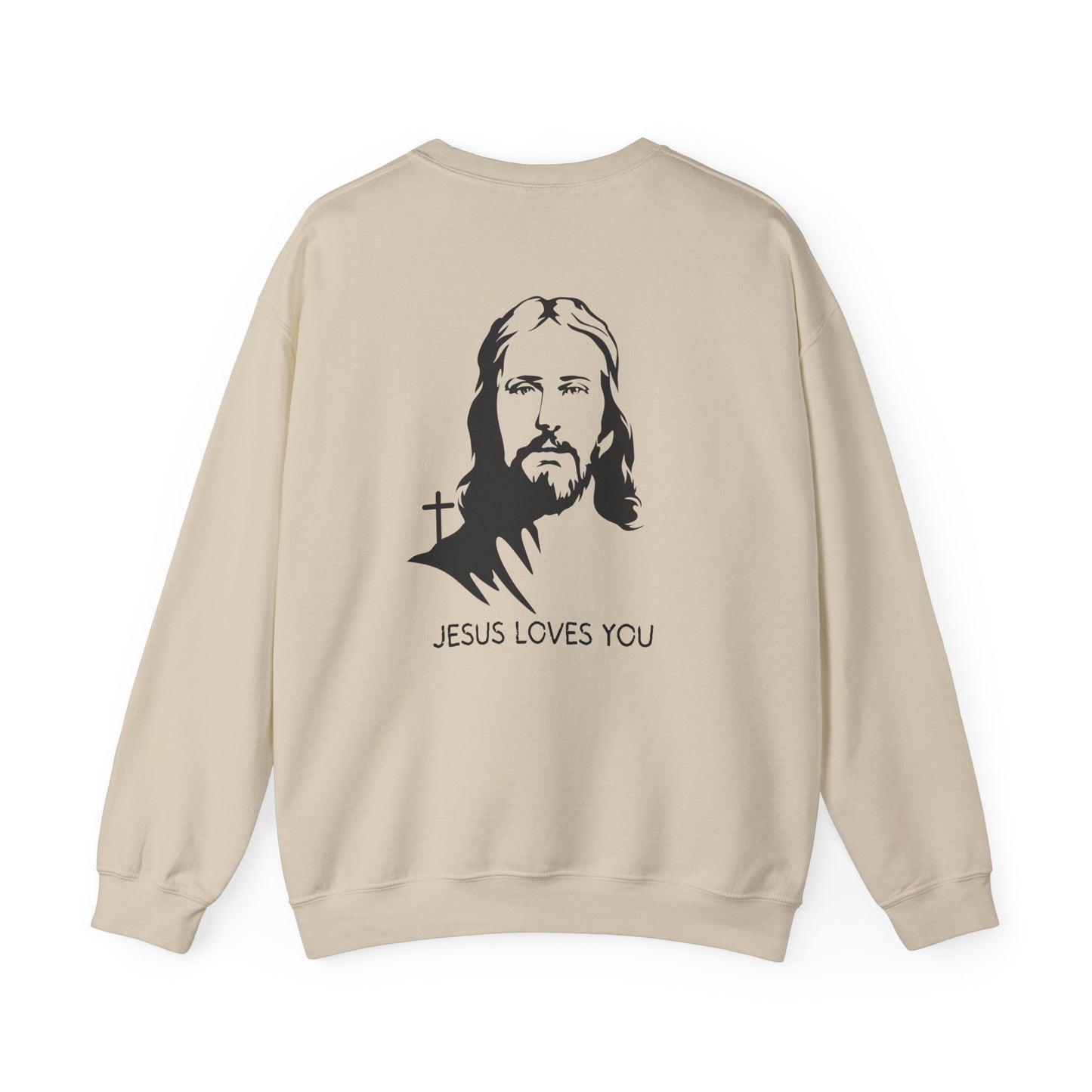 Christian Love Sweatshirt - Jesus Loves You Crewneck