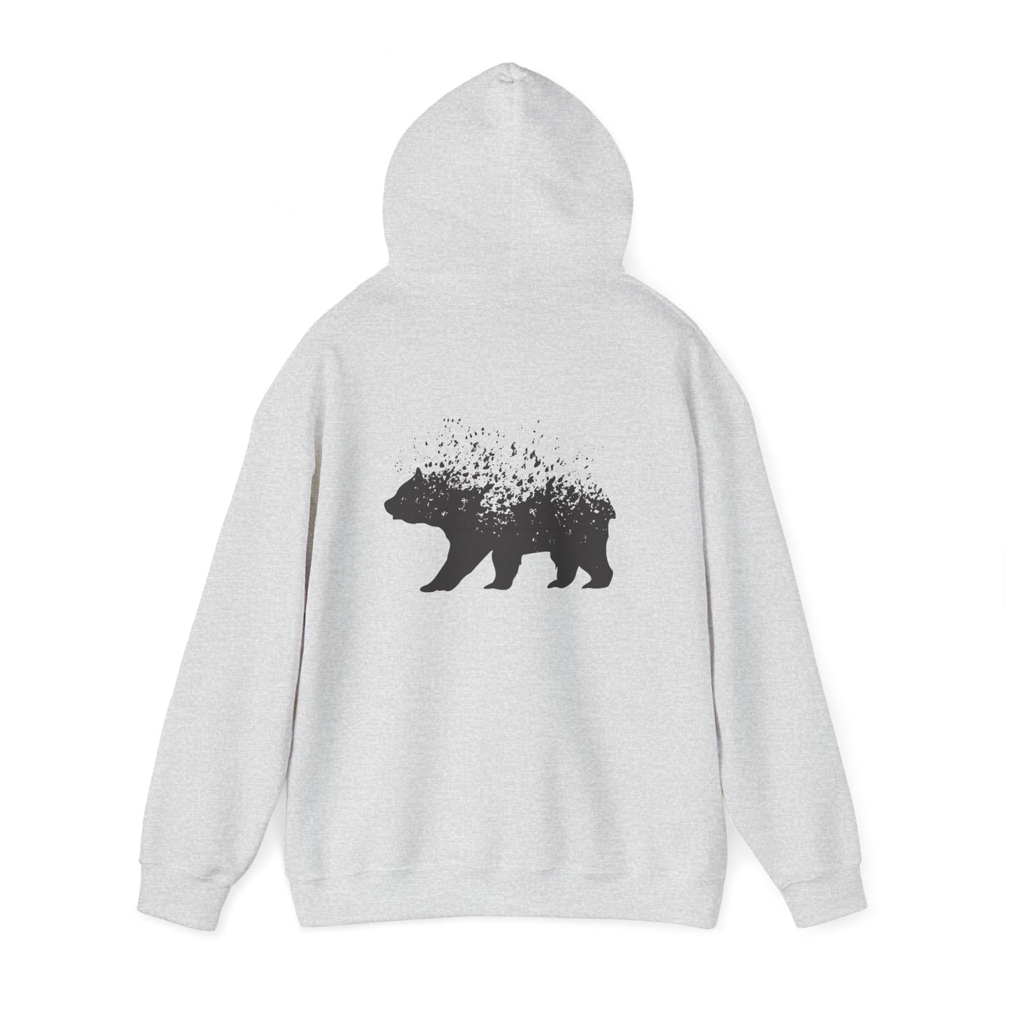 Nature-Inspired Bear Hoodie | Unisex Heavy Blend™ Sweatshirt | Cozy Forest Design