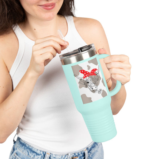 Cute cow Insulated Travel Mug, 40oz