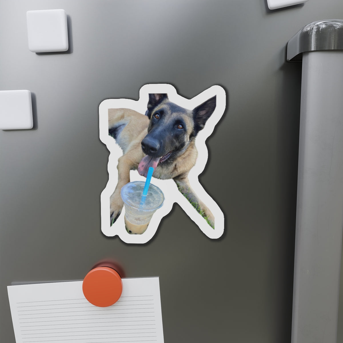 Playful Dog Die-Cut Magnet - Perfect for Pet Lovers!