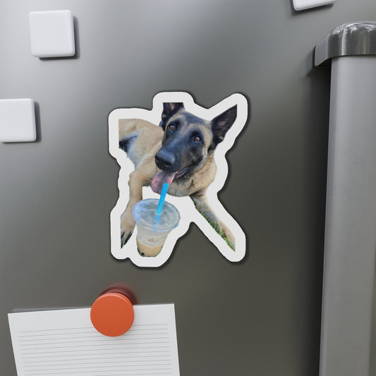 Playful Dog Die-Cut Magnet - Perfect for Pet Lovers!