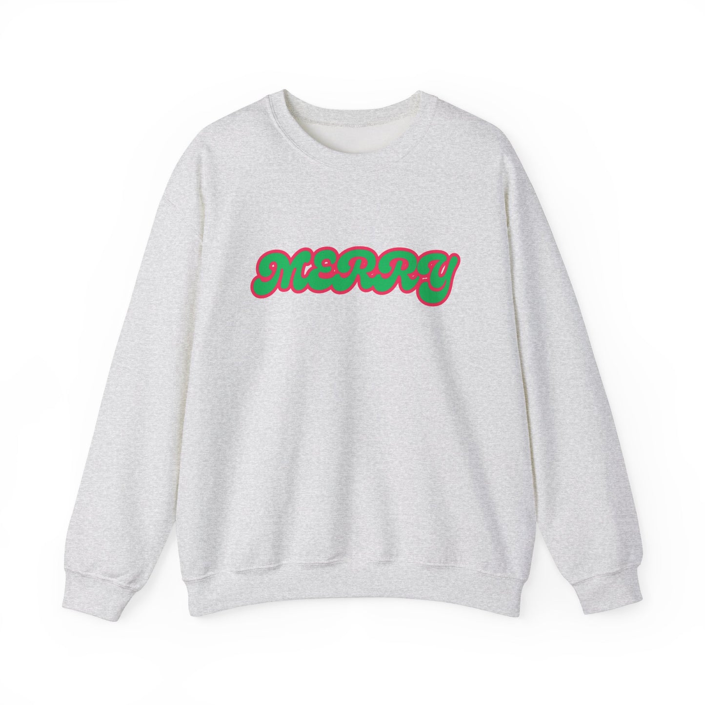 Green MERRY - Unisex Heavy Blend™ Crewneck Sweatshirt