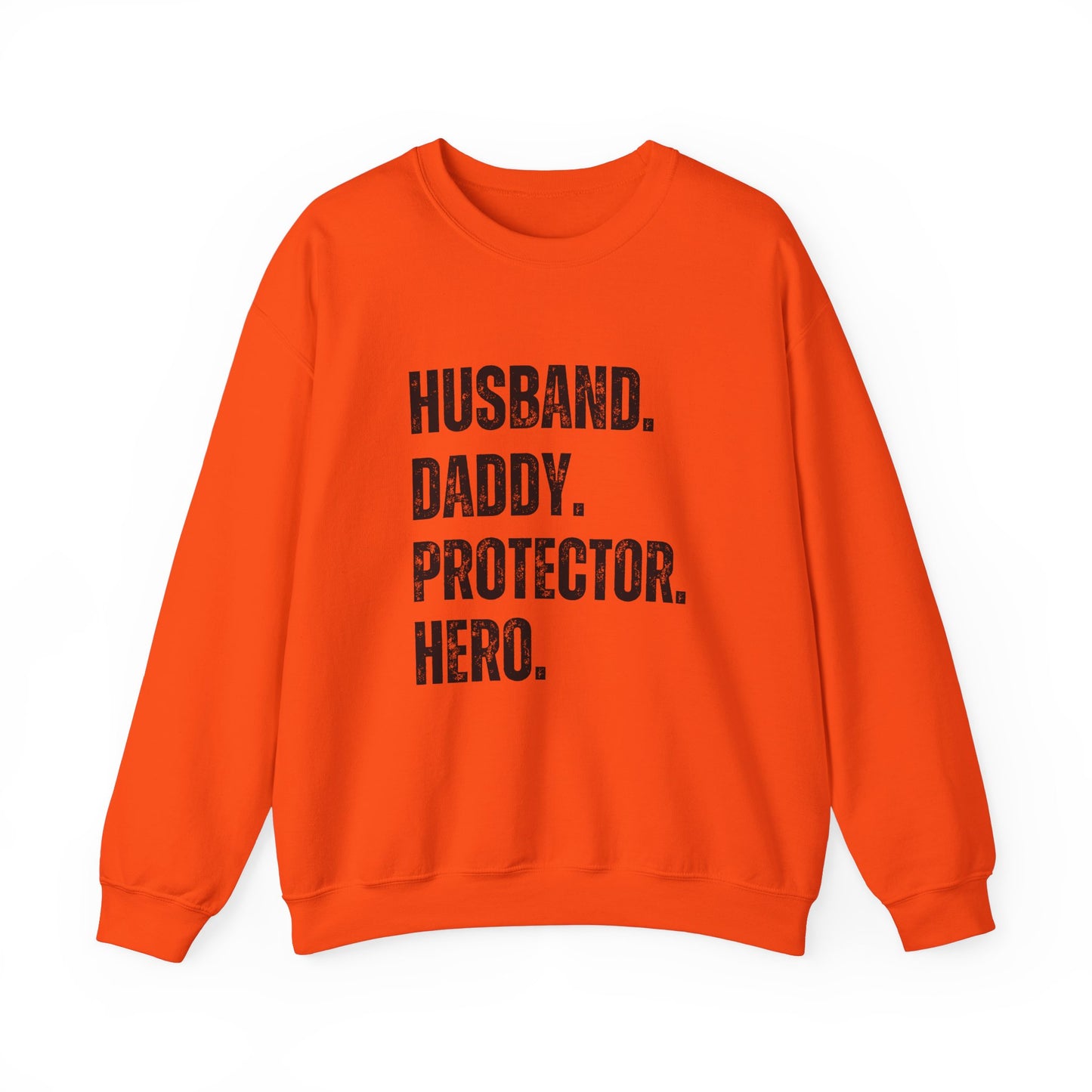 Husband Daddy Protector Hero Sweatshirt | Unisex Heavy Blend Crewneck