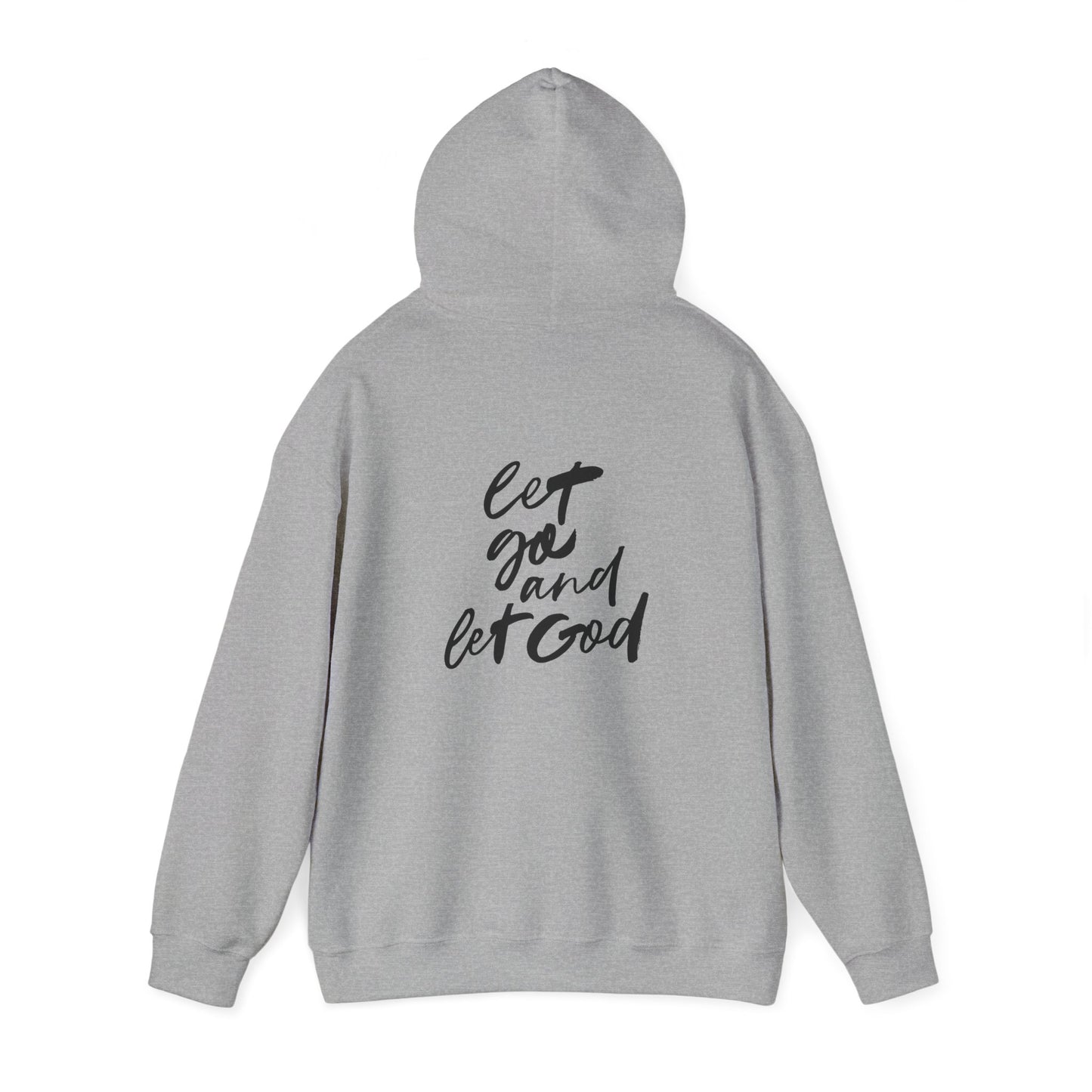 Inspirational Unisex Heavy Blend™ Hooded Sweatshirt - 'Let Go and Let God'