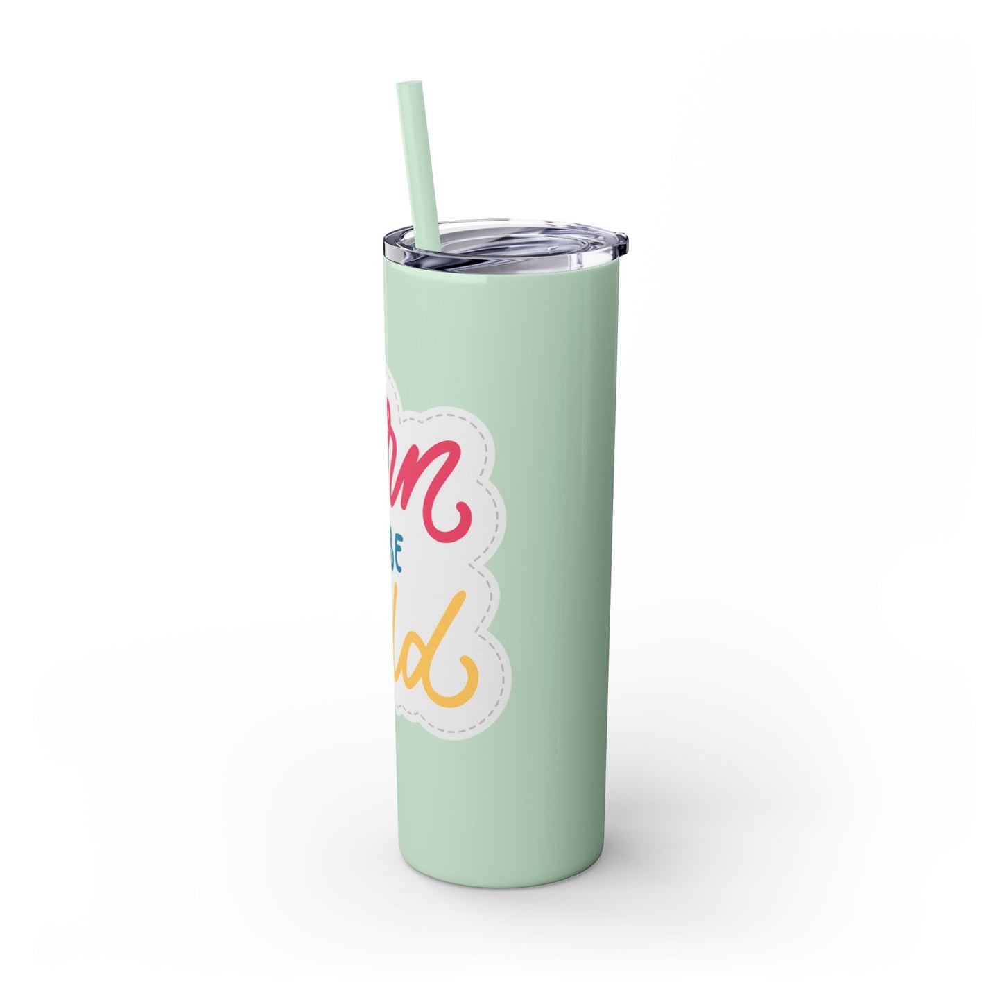 Born to be Wild 20oz Skinny Tumbler with Straw - Fun and Stylish Drinkware