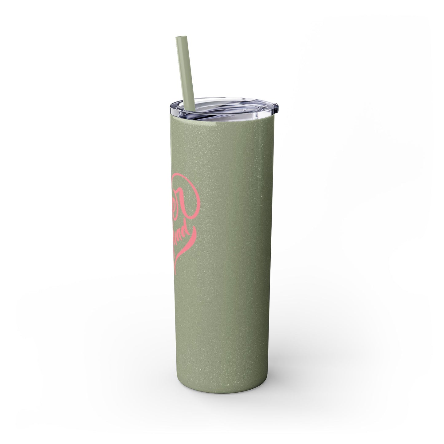 Sister Squad Skinny Tumbler with Straw - 20oz Drinkware for Sisters and Friends