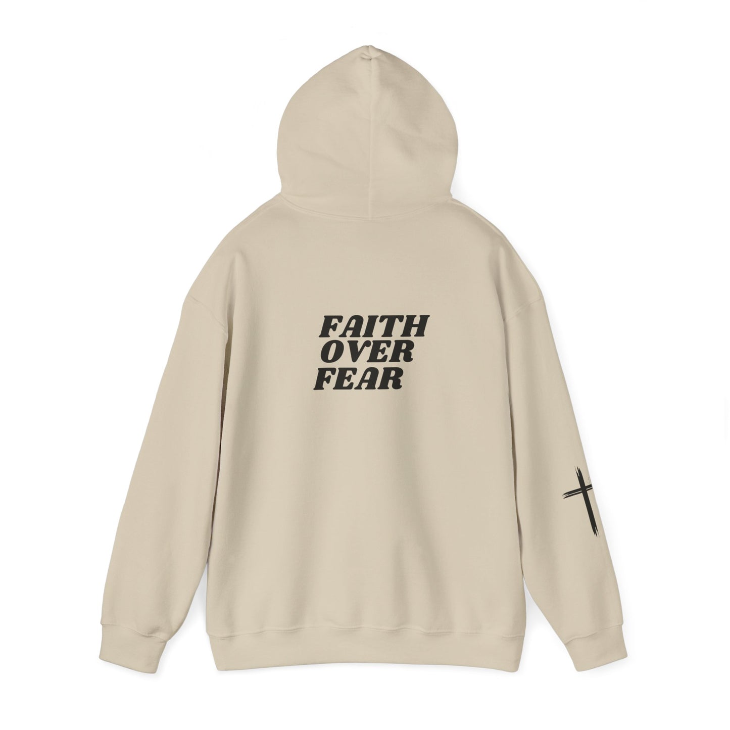 Faith Over Fear Unisex Heavy Blend™ Hoodie - Inspirational Motivational Sweatshirt