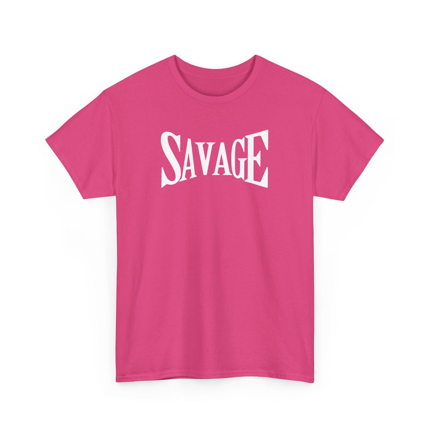 Savage Unisex Heavy Cotton Tee - Bold Graphic Tee for Statement Style