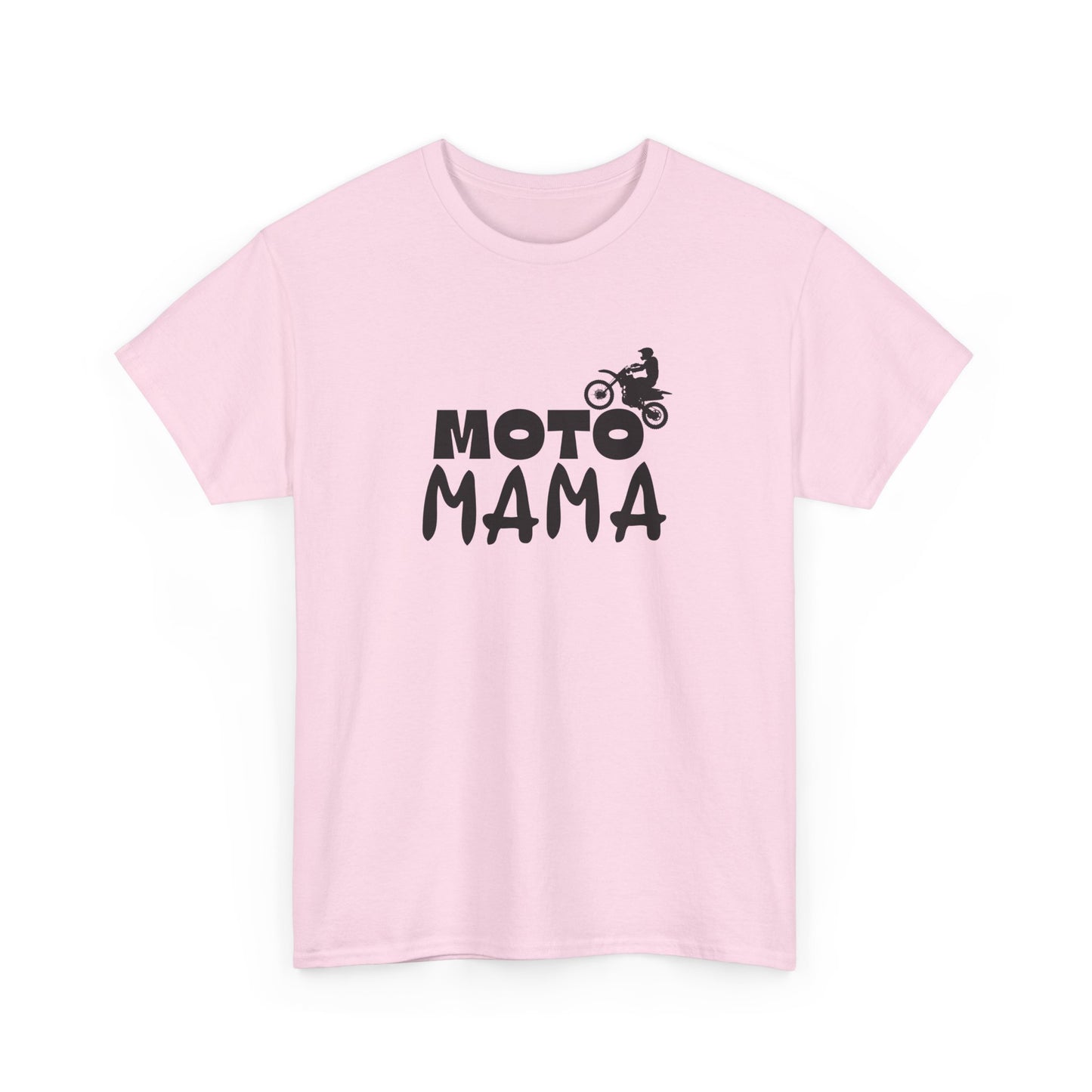 Moto Mama Unisex Heavy Cotton Tee - Perfect Gift for Motorcycle Moms