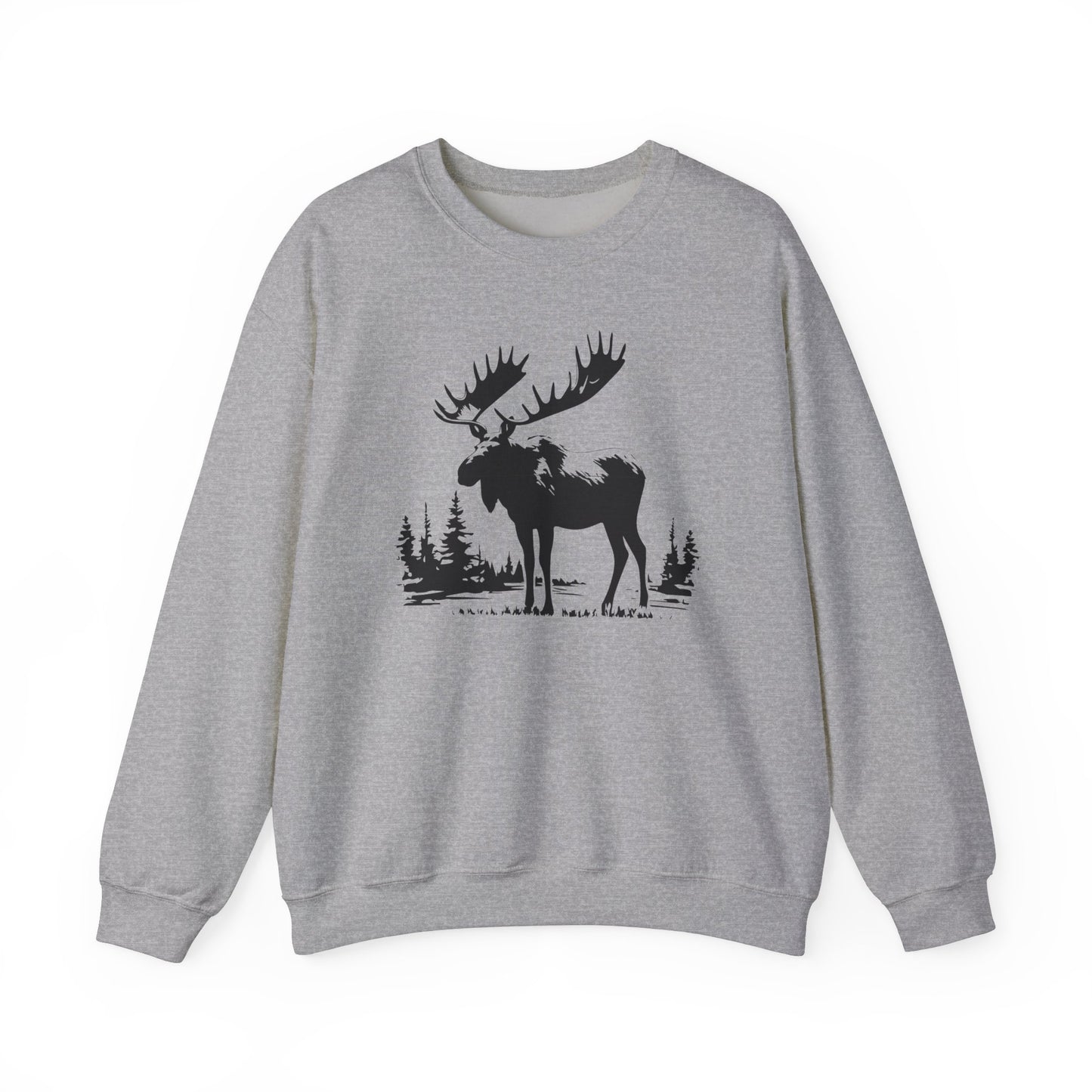 Moose Graphic Unisex Crewneck Sweatshirt - Cozy Nature Apparel