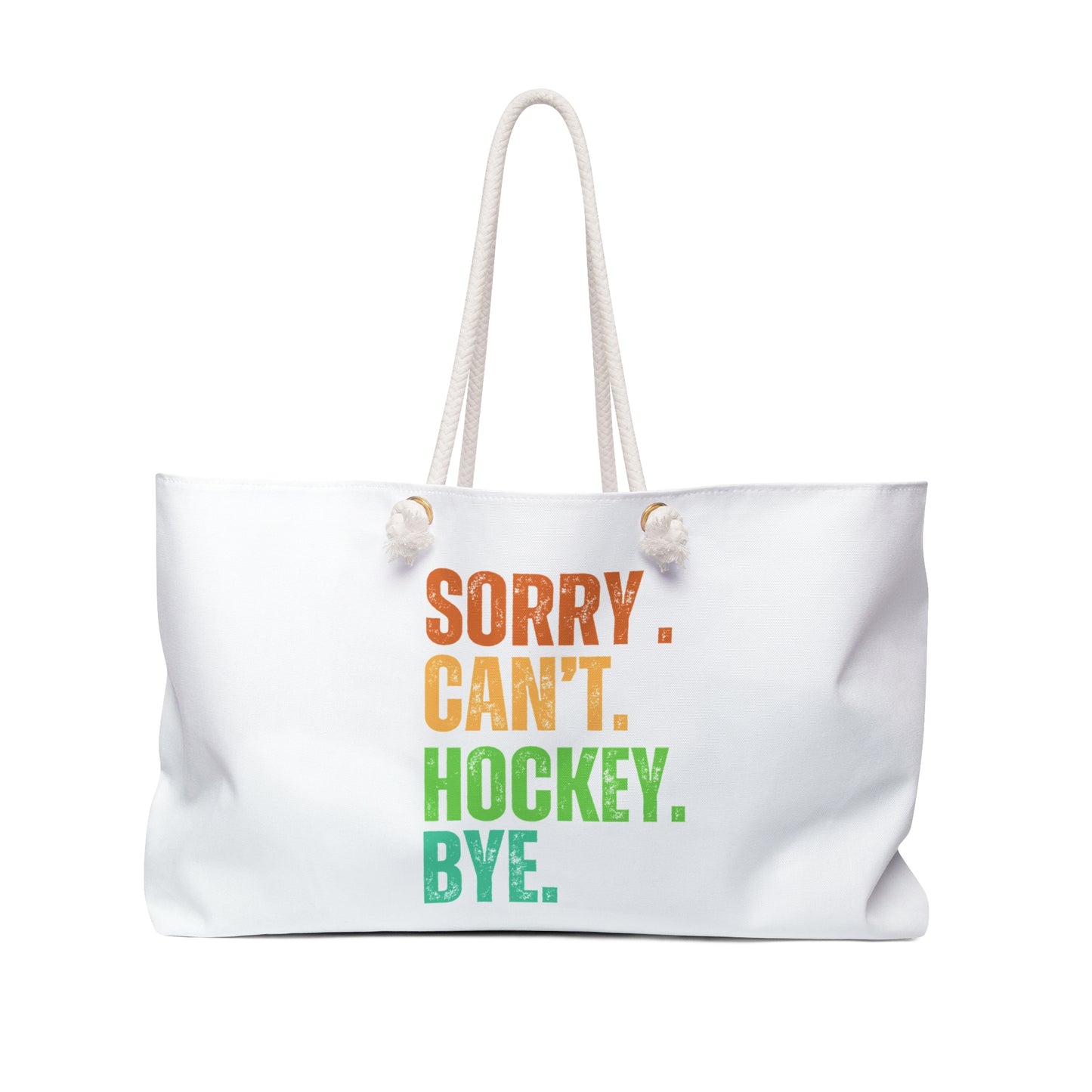 Colorful Hockey Weekender Bag - Perfect for Sports Lovers