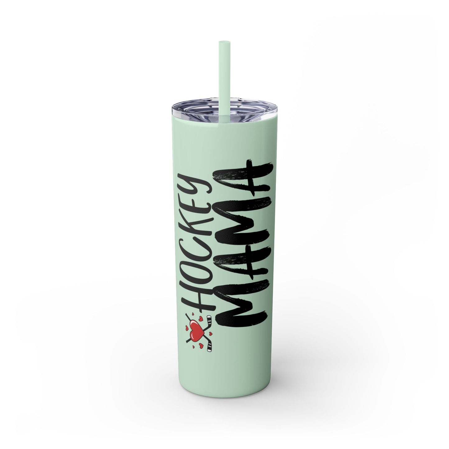 Hockey Mama 20oz Skinny Tumbler with Straw - Perfect Gift for Sports Moms