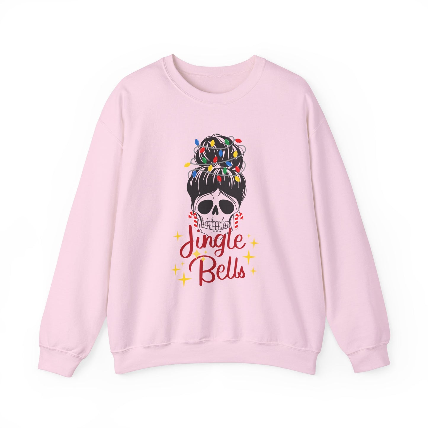 Jingle Bells Silly Skull Unisex Heavy Blend™ Crewneck Sweatshirt