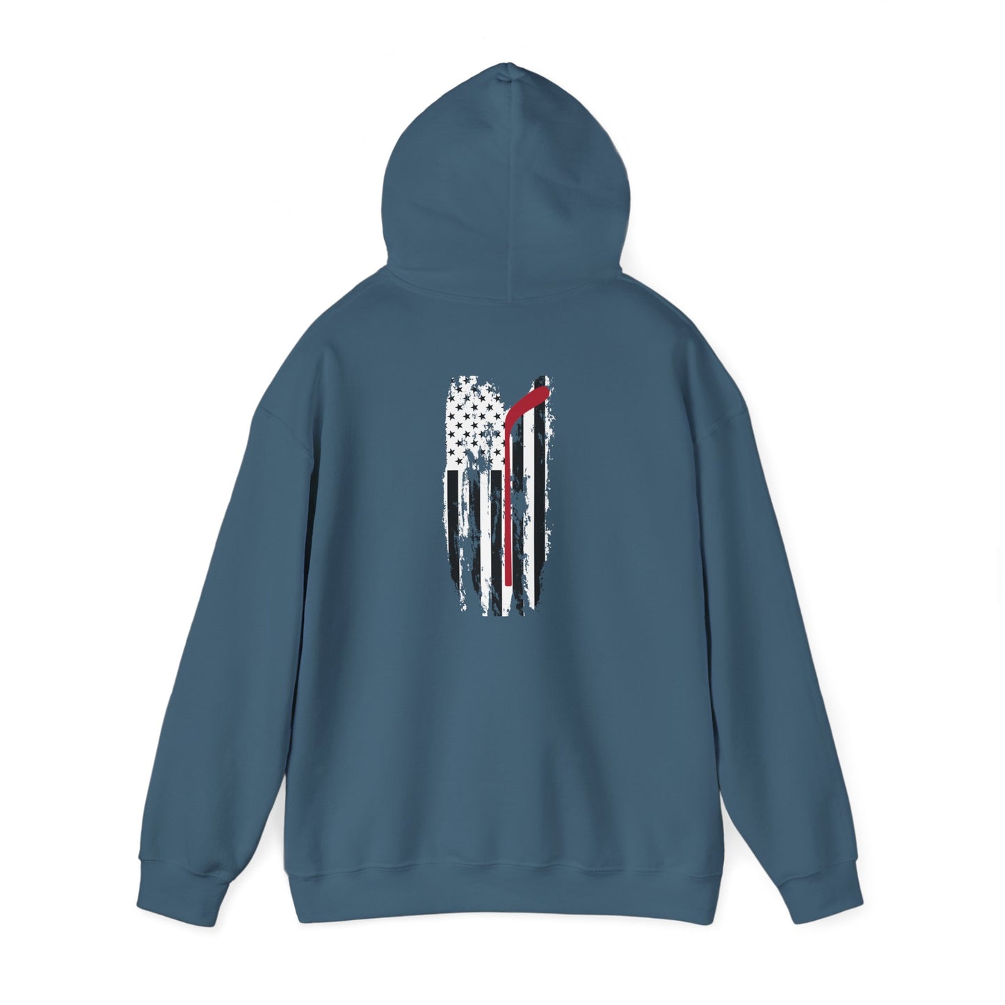 Hockey America Dad Unisex Hooded Sweatshirt - Patriotic Sportswear