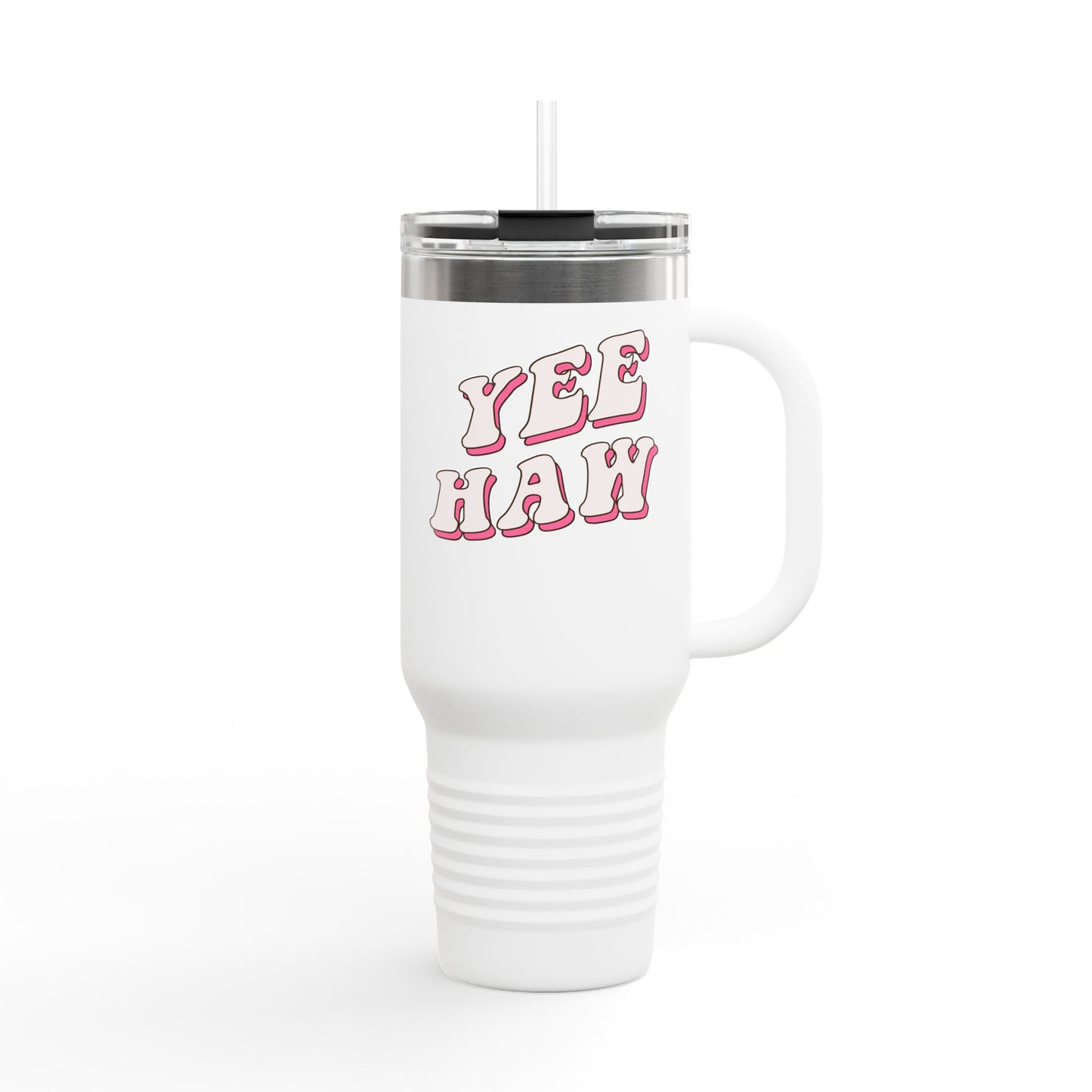 Yee Haw Insulated Travel Mug - 40oz Adventure Drinkware for Outdoor Enthusiasts