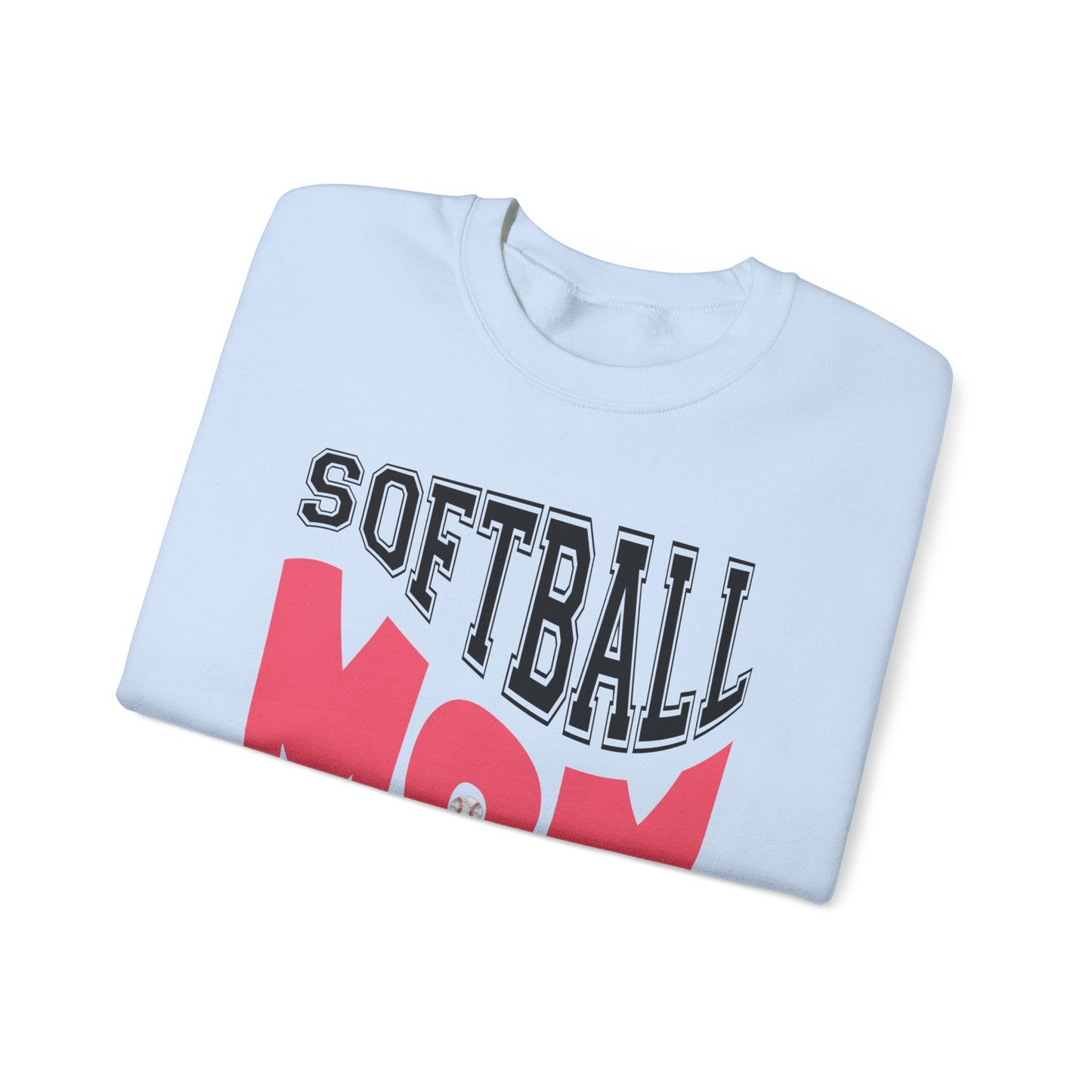 Softball Mom Crewneck Sweatshirt | Unisex Heavy Blend™ | Perfect for Game Days and Celebrations