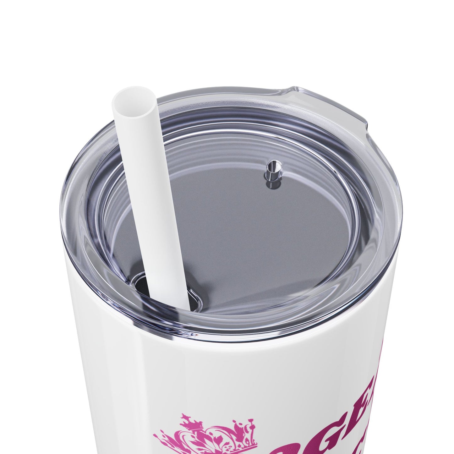 Pageant Director Skinny Tumbler with Straw - 20oz Travel Cup